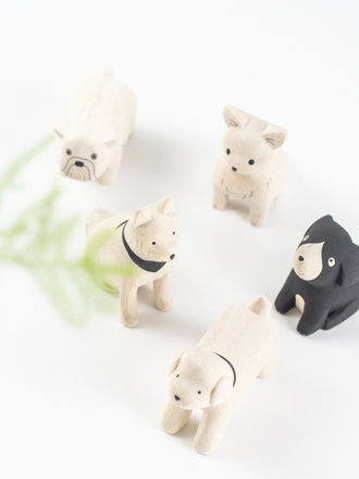 POLE-POLE HOLZTIER "Hunde"