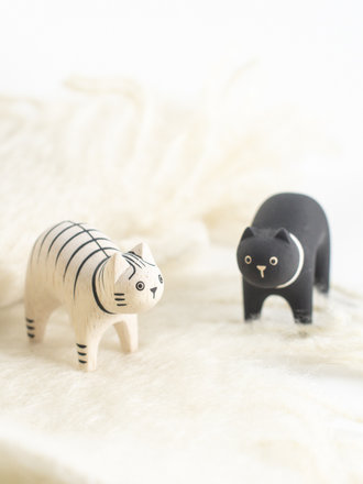 POLE-POLE HOLZTIER "Katze"