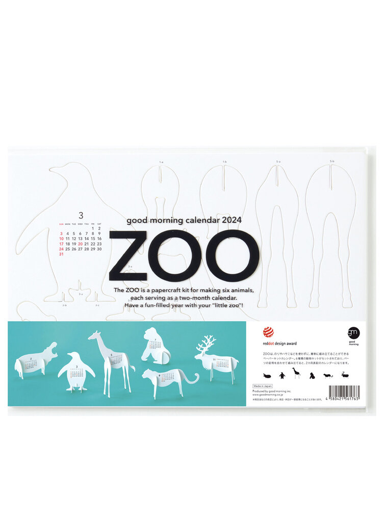 Kalender, designprämiert aus Japan