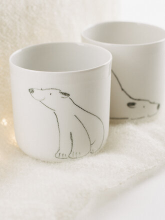 PORZELLANBECHER - EISBÄREN