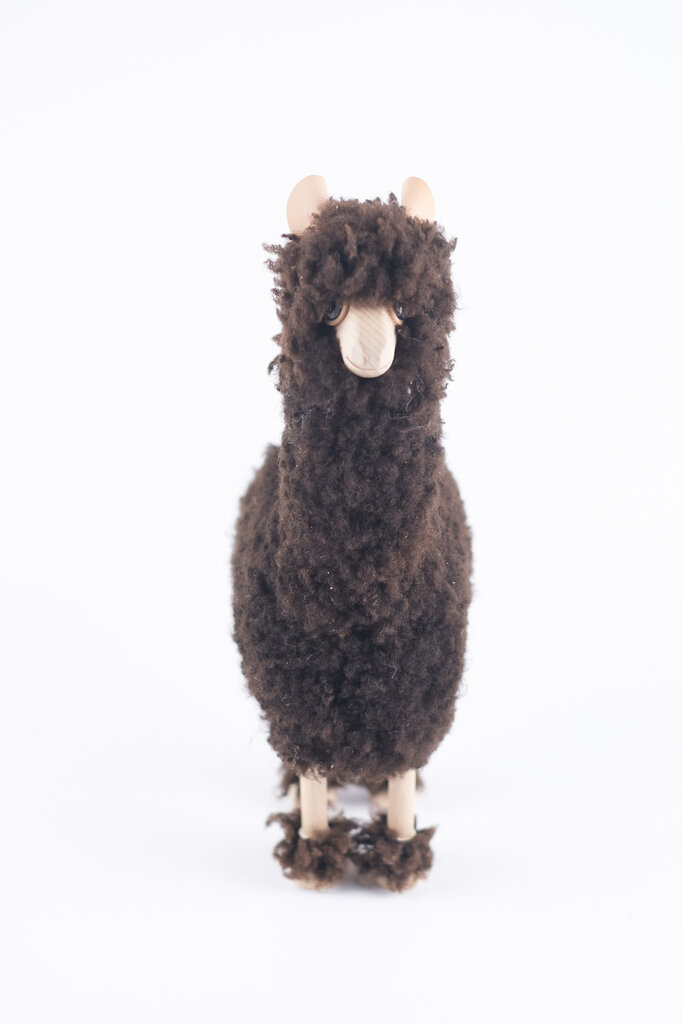 Alpaka mit echtem Schaffell