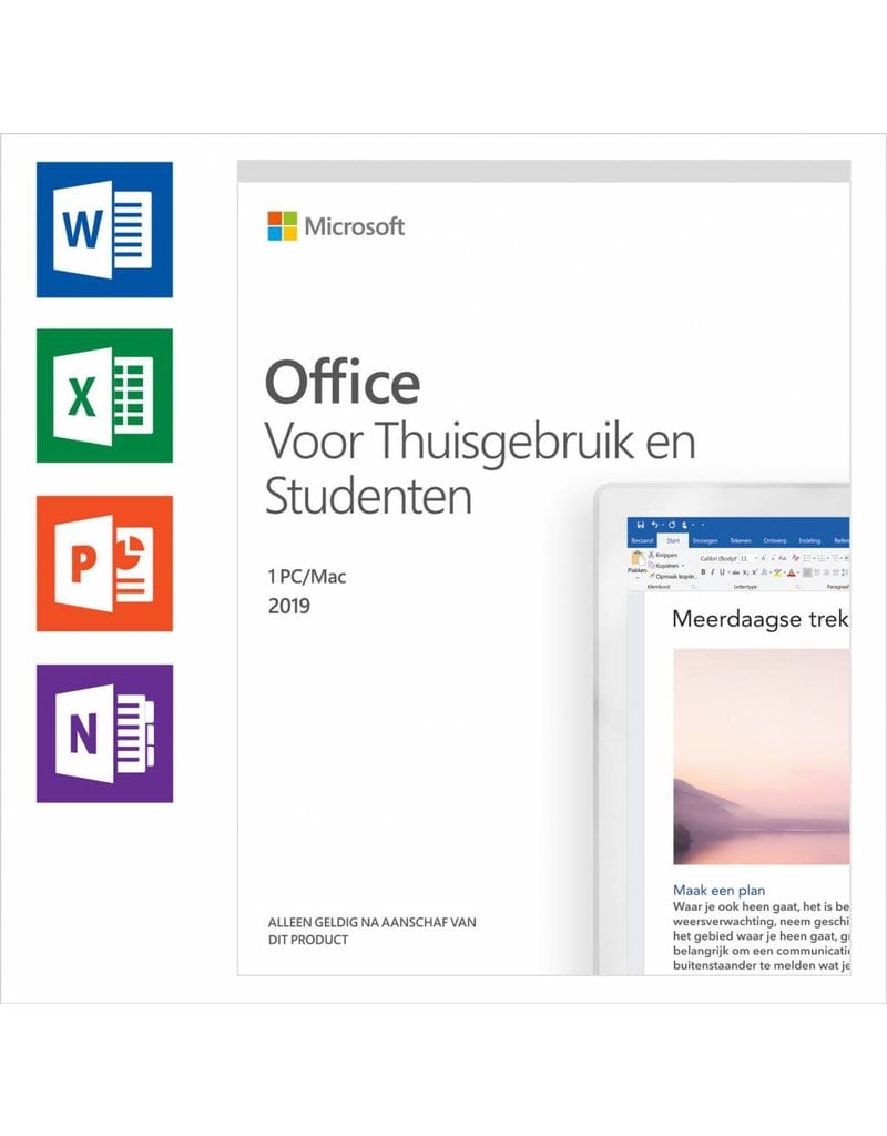 MICROSOFT Office 2019 Thuisgebruik en studenten