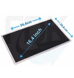 Laptop LCD Scherm 16,4" 1600x900 WXGA++ Glossy Widescreen (2-bul