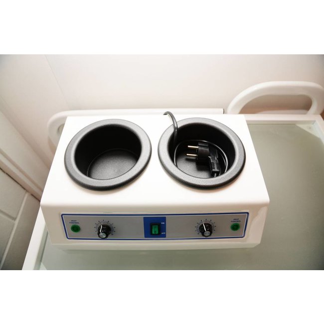 Dubbele Waxverwarmer "Doppio" - Harsblikverwarmer