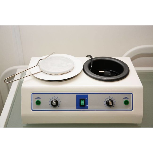 Dubbele Waxverwarmer "Doppio" - Harsblikverwarmer