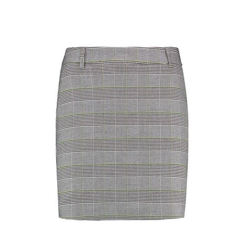 Purewhite Check Print Skirt Grey Purewhite Check Print Skirt Grey