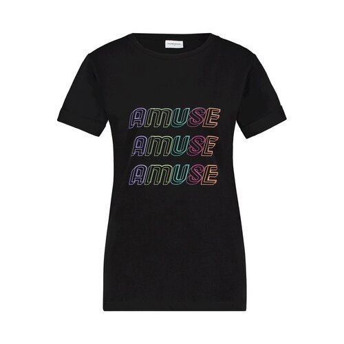 Purewhite Roll Up Tee Amuse Black Purewhite Roll Up Tee Amuse Black