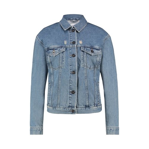 Purewhite Denim Jacket Blue Neon Purewhite Denim Jacket Blue Neon