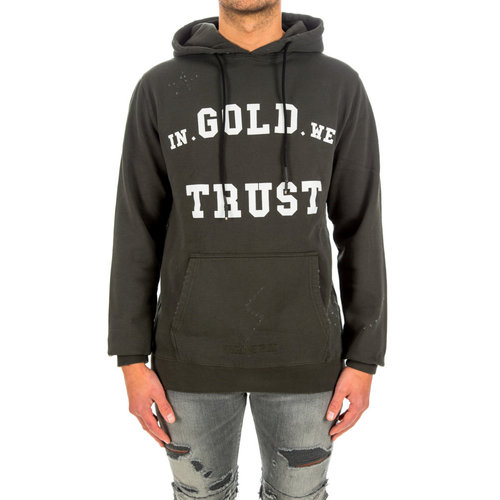 In Gold We Trust Hoodie Washed Fade Green In Gold We Trust Hoodie Washed Fade Green