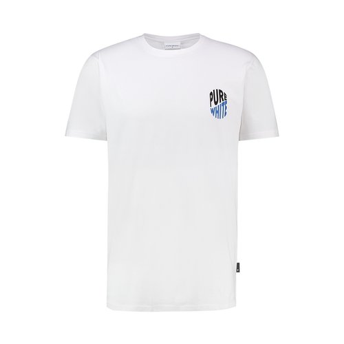 Purewhite WAVE LOGO T-SHIRT WHITE Purewhite WAVE LOGO T-SHIRT WHITE