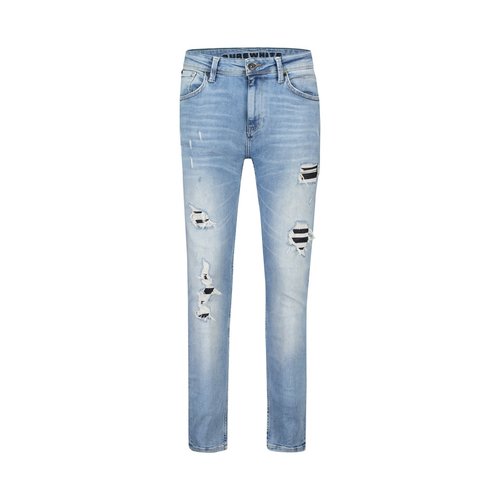 Purewhite Purewhite The Jone 437 Damaged blue jeans Purewhite Purewhite The Jone 437 Damaged blue jeans