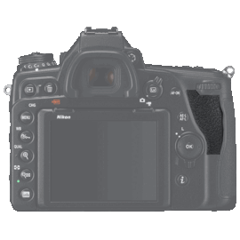 Nikon Onderdelen Rubber achter Nikon D780