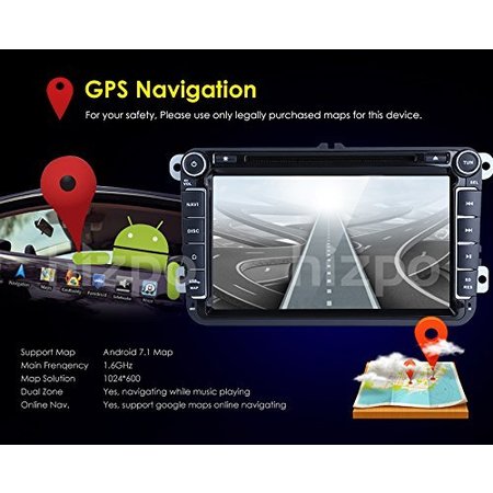 HIPZO Navigatieysteem VW RNS510 Android 7.1 RADIO DVD-Player