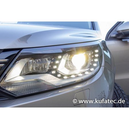 Bi-Xenon Headlights LED DTRL - Upgrade - VW Touareg 7P - without air suspension