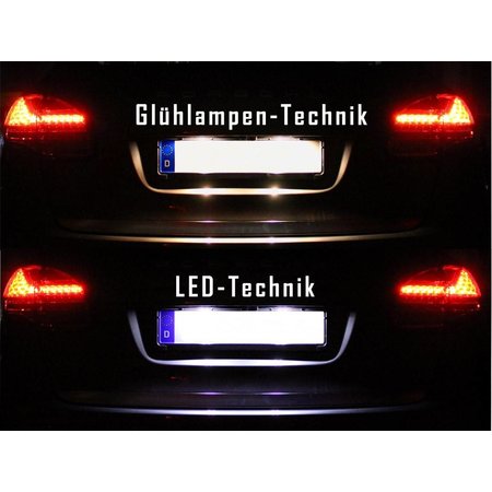 Komplett-Set LED Kennzeichenbeleuchtung für Porsche Cayenne