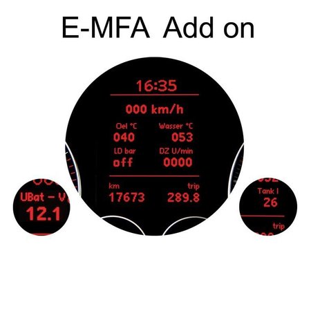 E-MFA DIS-Add-On - Anzeige Boost, Öl, Batterie