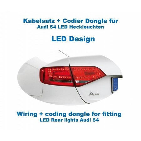 Wiring + coding dongle LED Rear Lights Audi A4/S4