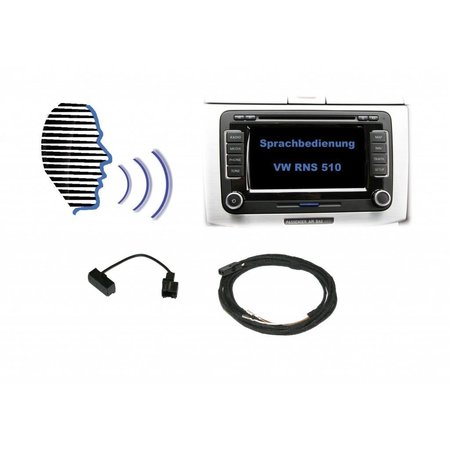 Spraakbesturing - Retrofit - VW RNS 510 - met Microfon