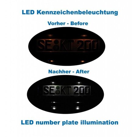 Bundle LED Kennzeichenbeleuchtung Audi