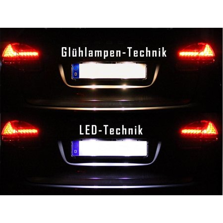 Complete set LED license plate lights Porsche Cayenne