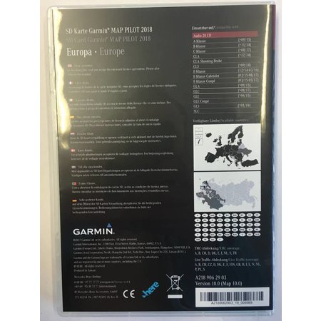 Garmin Kaartupdate 2022-2023 Garmin Map Mercedes SD card Versie V19 Navigatie A2189062404