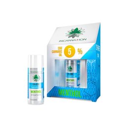 Incannation CBD olie Menthol puur 5% 10 ml + 2 ml gratis