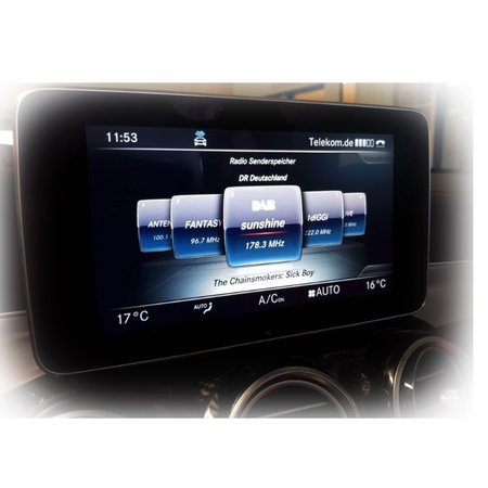 DAB / DAB + digital radio integration Mercedes Comand NTG 2.5, 3.0, 3.5, 4.0