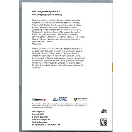 volkswagen Discover Media West-Europa 2025-2026 V21 VW Navigatie 5NA919866BK