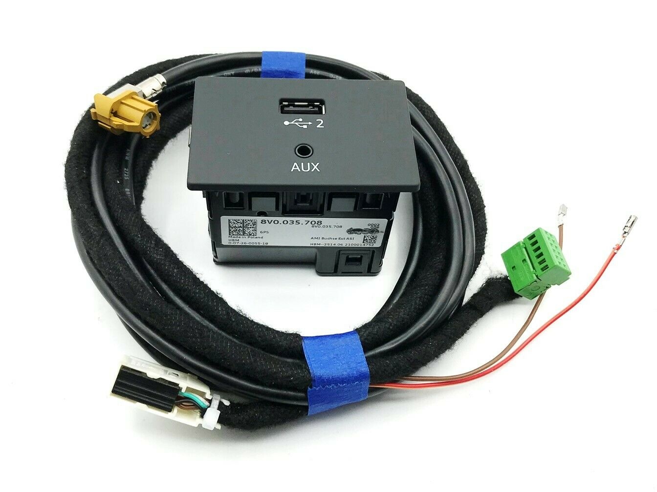 At blokere Inhibere Betydning USB - AUX connection cable for AUDI MIB radios and navigation A3 - Car  Gadgets BV
