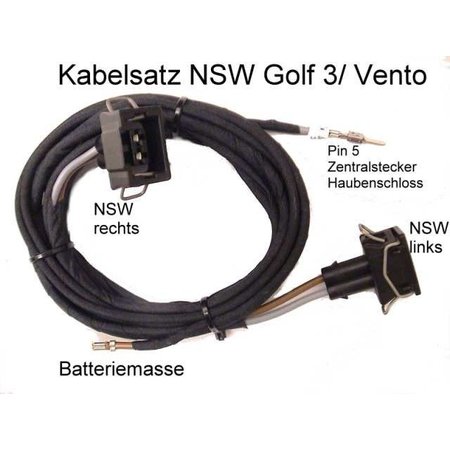 Kabelbaum Kabelsatz Nebelscheinwerfer NSW für VW Golf 3 III, Polo 6N