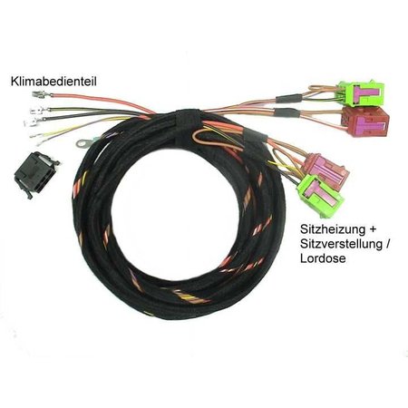 Stoelverwarming met lendensteun stoelverstelling - Kabel - Audi A4 B6, A4 B7