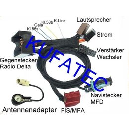 Radio-Delta zu MFD Navi - Adapter - VW Passat 3BG