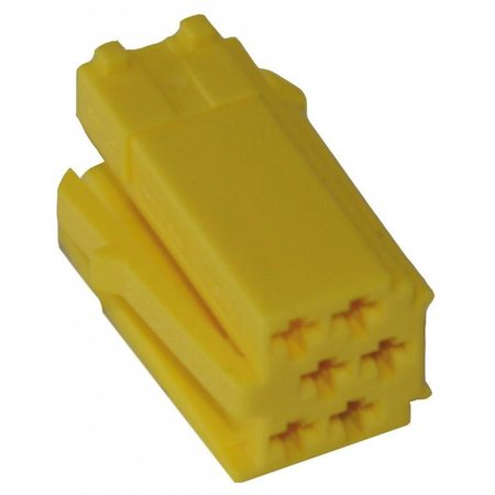 MINI ISO - Yellow Plug Housing - 6-pin, 10pc