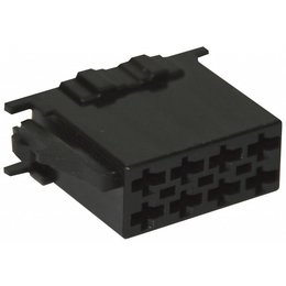 ISO - Black Plug Housing - 8-pin, 10pc
