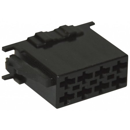 ISO - Black Plug Housing - 8-pin, 10pc