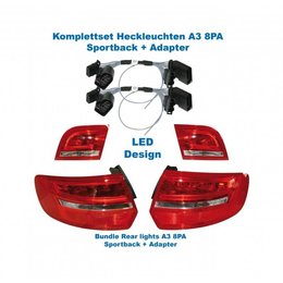 Facelift LED achterlichten - Retrofit - Audi A3 Sportback 8PA