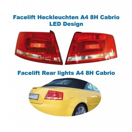Audi Facelift LED achterlichten - Audi A4 8H Cabrio - Alleen Lampen