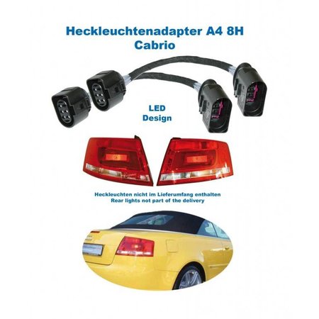 Facelift LED Rear Lights - Adapter - Audi A4 8H Cabrio