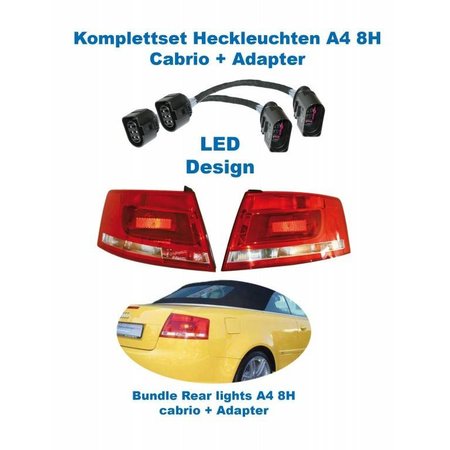 Facelift LED achterlichten - Retrofit - Audi A4 8H Cabrio