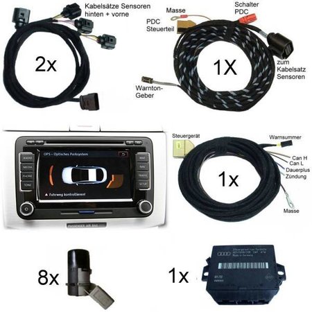 Park Pilot w/OPS - Front + Rear Retrofit - VW Passat 3C