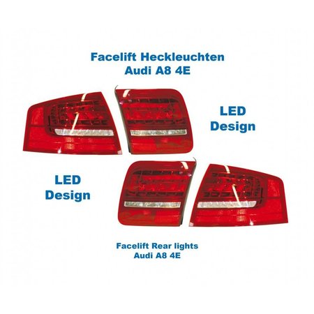 Facelift LED achterlichten - setje lampen - Audi A8 4E