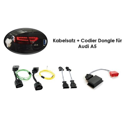 Kabelbaum + Codierung Dongle LED Heckleuchten Audi A5 / S5