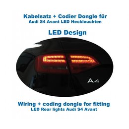 Verdrahtung + Codierung Dongle LED Heckleuchten Audi A4 / S4 Avant