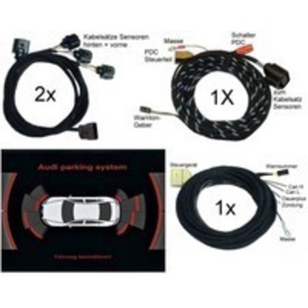 Audi Parking System Front + Rear -Wiring- Audi A8 4E