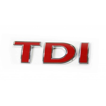 Volkswagen logo - TDI new original red 7E0 853 675 K