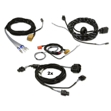 Cable Set Park Pilot w/OPS - Front + Rear Retrofit - VW Touareg 7P