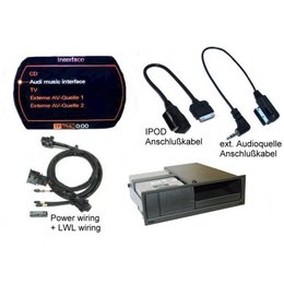 Nachrüst-Set AMI (Audi Music Interface) für Audi A4 8K MMI 2G - USB