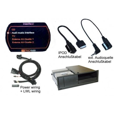 AMI Audi Music Interface met / iPod - Retrofit - Audi A4 8K met / MMI 2G