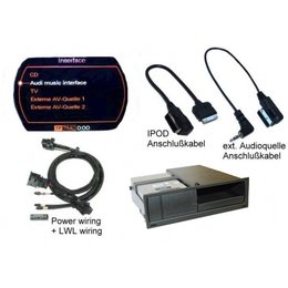 Nachrüst-Set AMI (Audi Music Interface) für Audi A5 8T MMI 2G - Mini USB