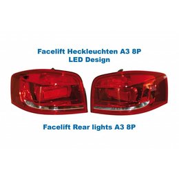 Facelift LED Rear Lights - Original Design - Audi A3 8P